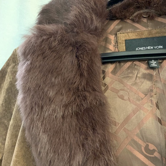 Suede and fur jacket - Picture 5 of 7